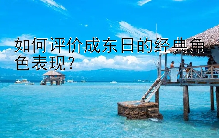 如何评价成东日的经典角色表现？