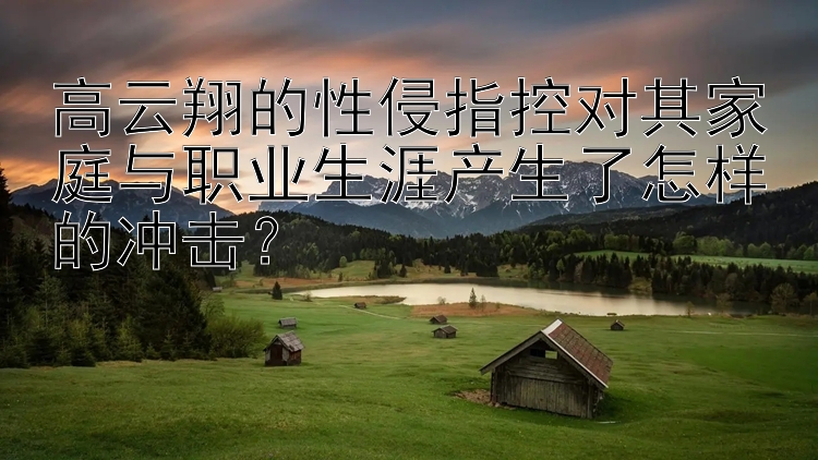 高云翔的性侵指控对其家庭与职业生涯产生了怎样的冲击？