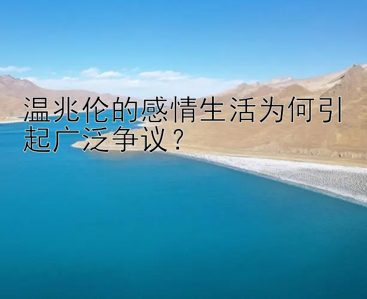 温兆伦的感情生活为何引起广泛争议？