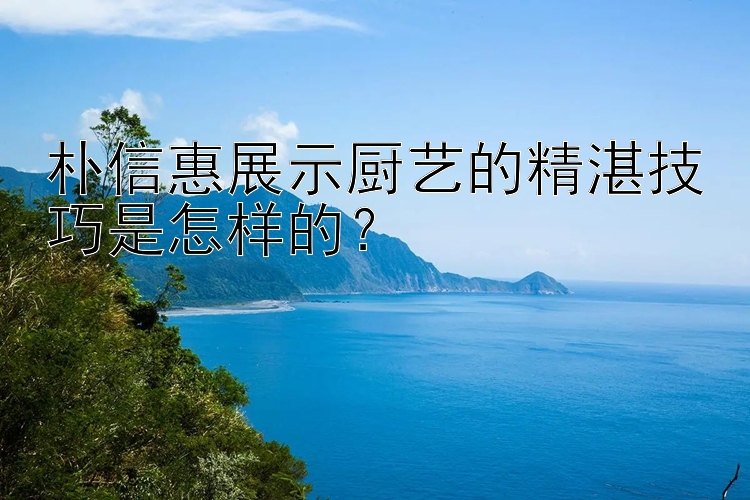 朴信惠展示厨艺的精湛技巧是怎样的？