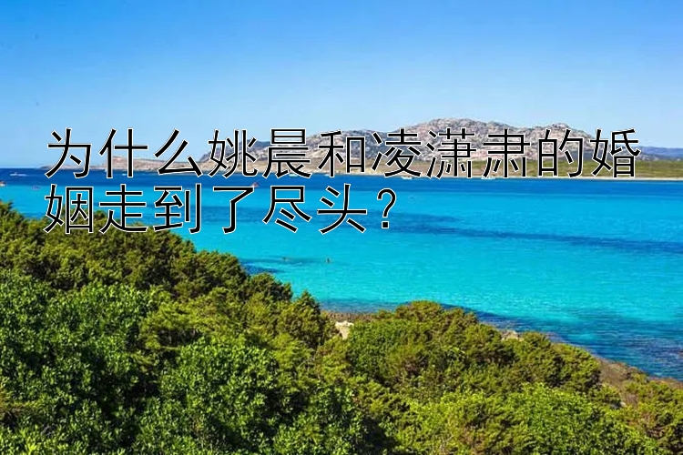 为什么姚晨和凌潇肃的婚姻走到了尽头？