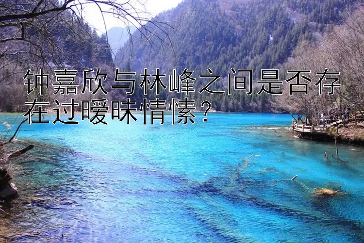 钟嘉欣与林峰之间是否存在过暧昧情愫？