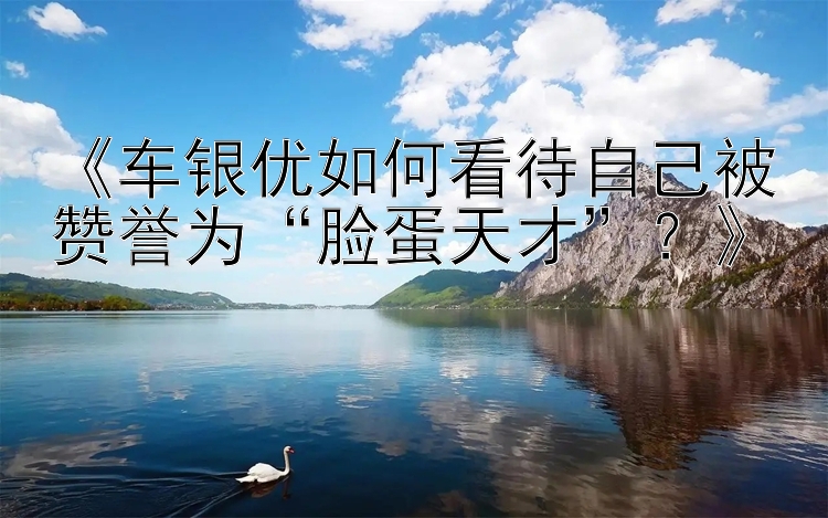 《车银优如何看待自己被赞誉为“脸蛋天才”？》