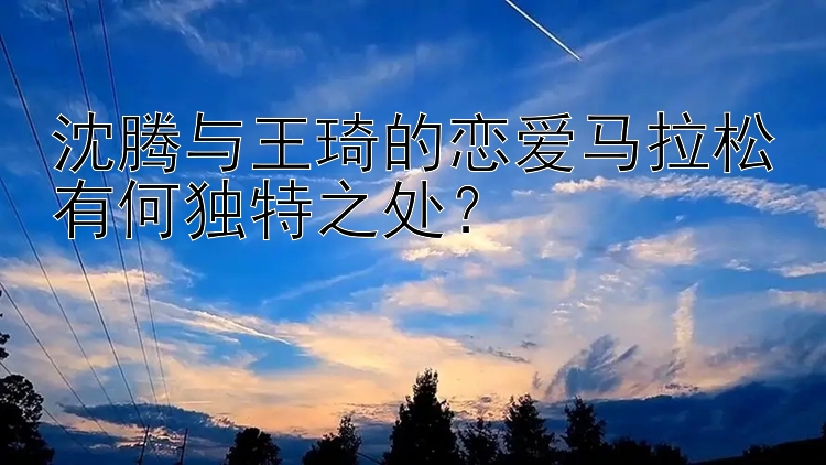 沈腾与王琦的恋爱马拉松有何独特之处？