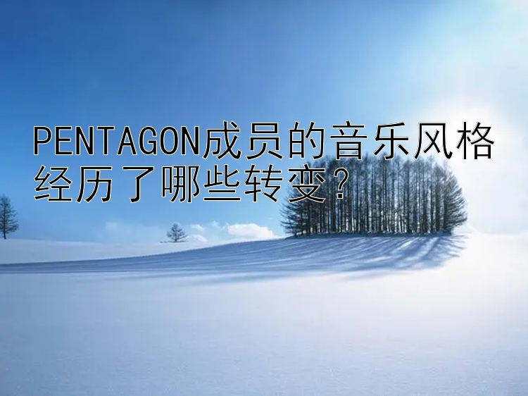 PENTAGON成员的音乐风格经历了哪些转变？