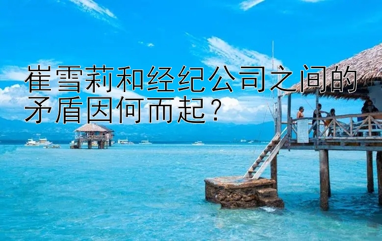 乐发平台网址最高邀请码  崔雪莉和经纪公司之间的矛盾因何而起？