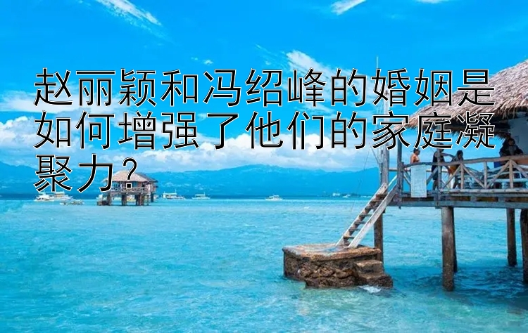 赵丽颖和冯绍峰的婚姻是如何增强了他们的家庭凝聚力？