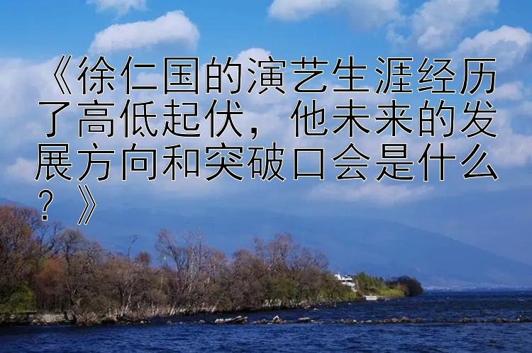 《徐仁国的演艺生涯经历了高低起伏，他未来的发展方向和突破口会是什么？》