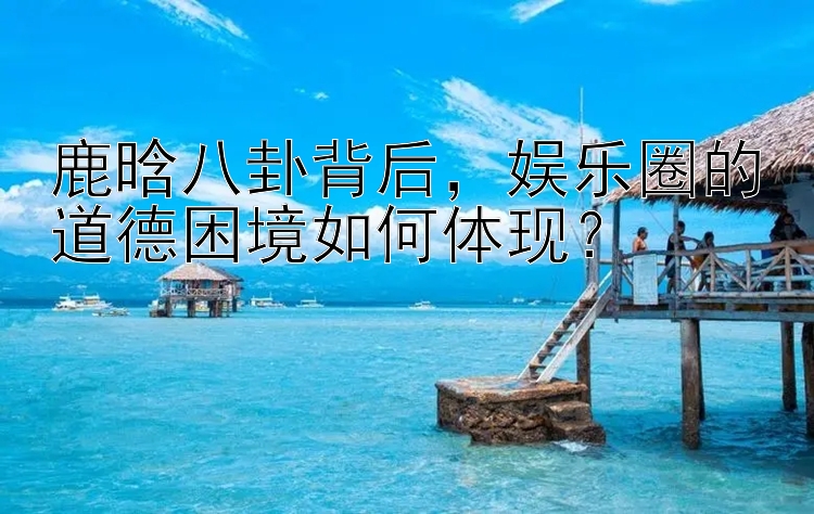 鹿晗八卦背后，娱乐圈的道德困境如何体现？